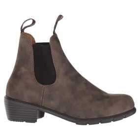 1677 Water-Resistant Leather Unisex Heeled Chelsea Boots