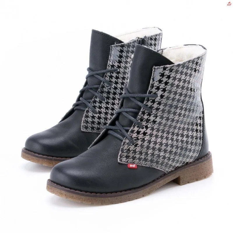 (2515C-V10) Emel winter ankle boots with membrane - black