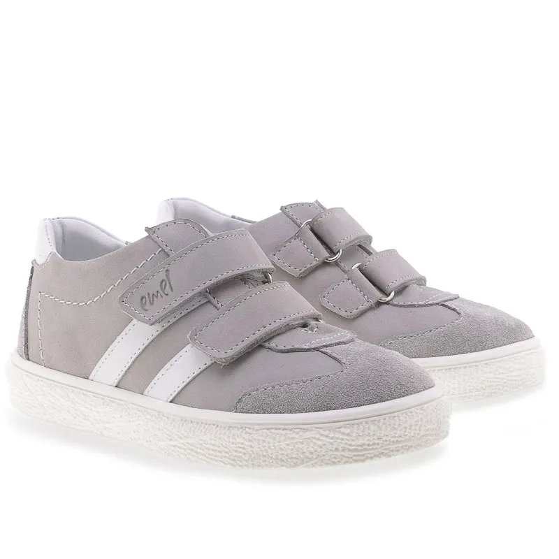 (2708-2) Low Velcro sneakers Grey