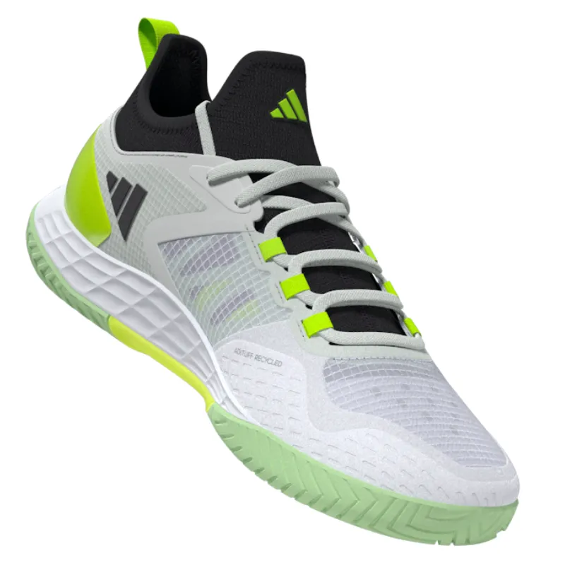 Adidas Adizero Ubersonic 4.1 Tennis Shoes - White/Black/Lucid Lemon