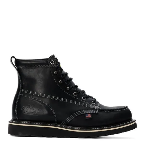 American Heritage - 6" Midnight Series Black Moc Toe (Soft Toe)