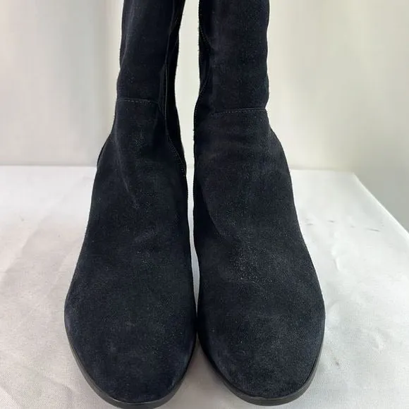 Aquatalia BlackSuede Heel Boots