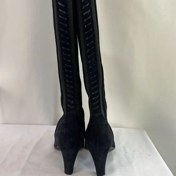 Aquatalia BlackSuede Heel Boots