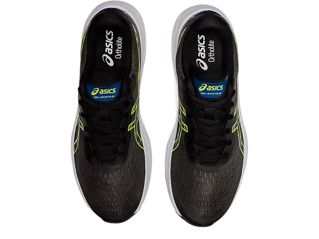 Asics Gel-Excite 9 Men's Running Shoes -  Black/Hazard Green