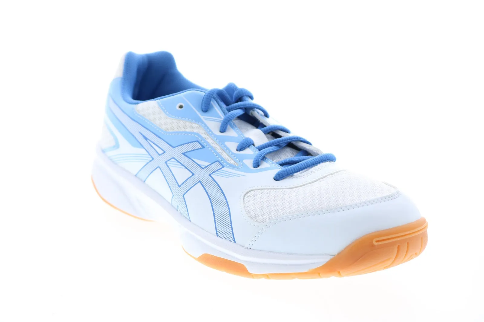 Asics Upcourt 2 B755Y Womens White Synthetic Athletic Volleyball Shoes