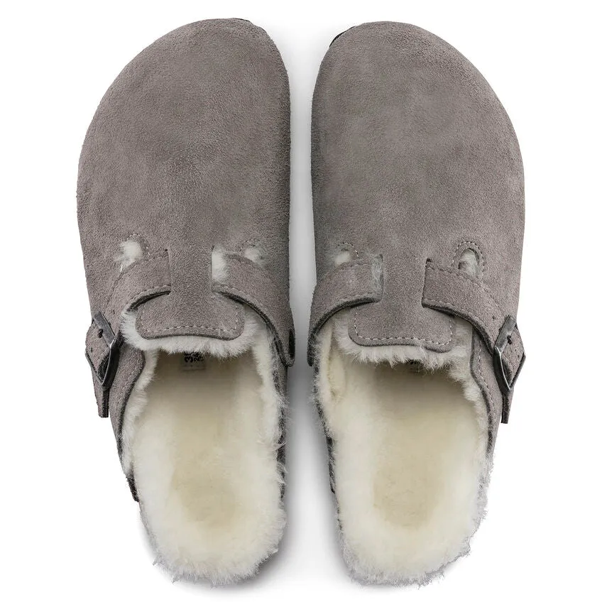 Birkenstock Stone Boston Shearling Clog