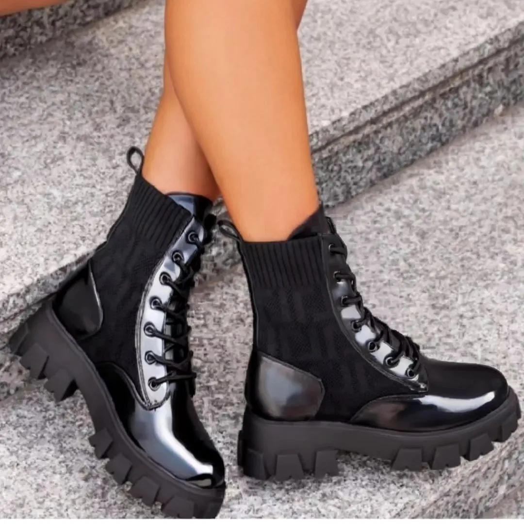 Chunky Block Heel Boots