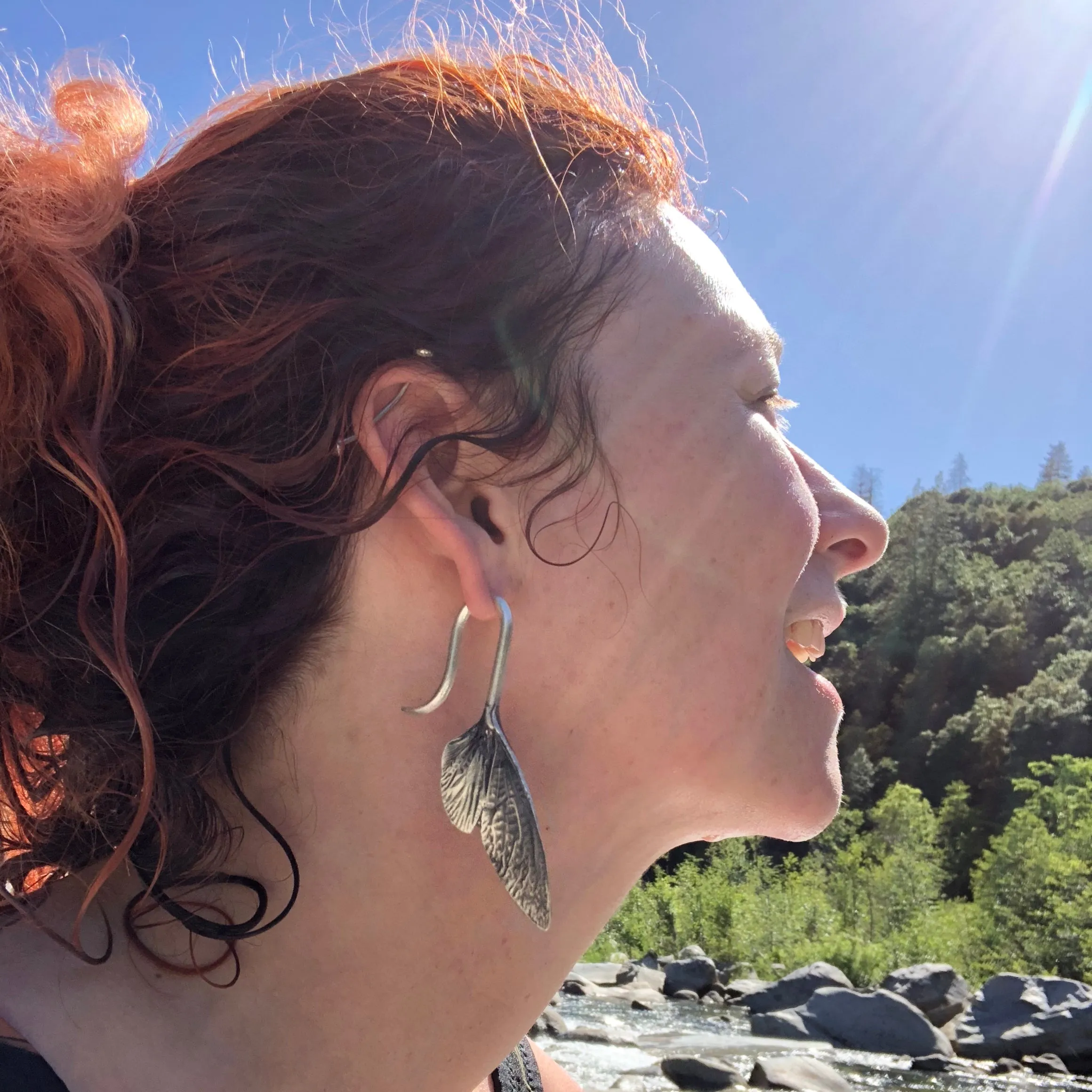 cicada wing earrings