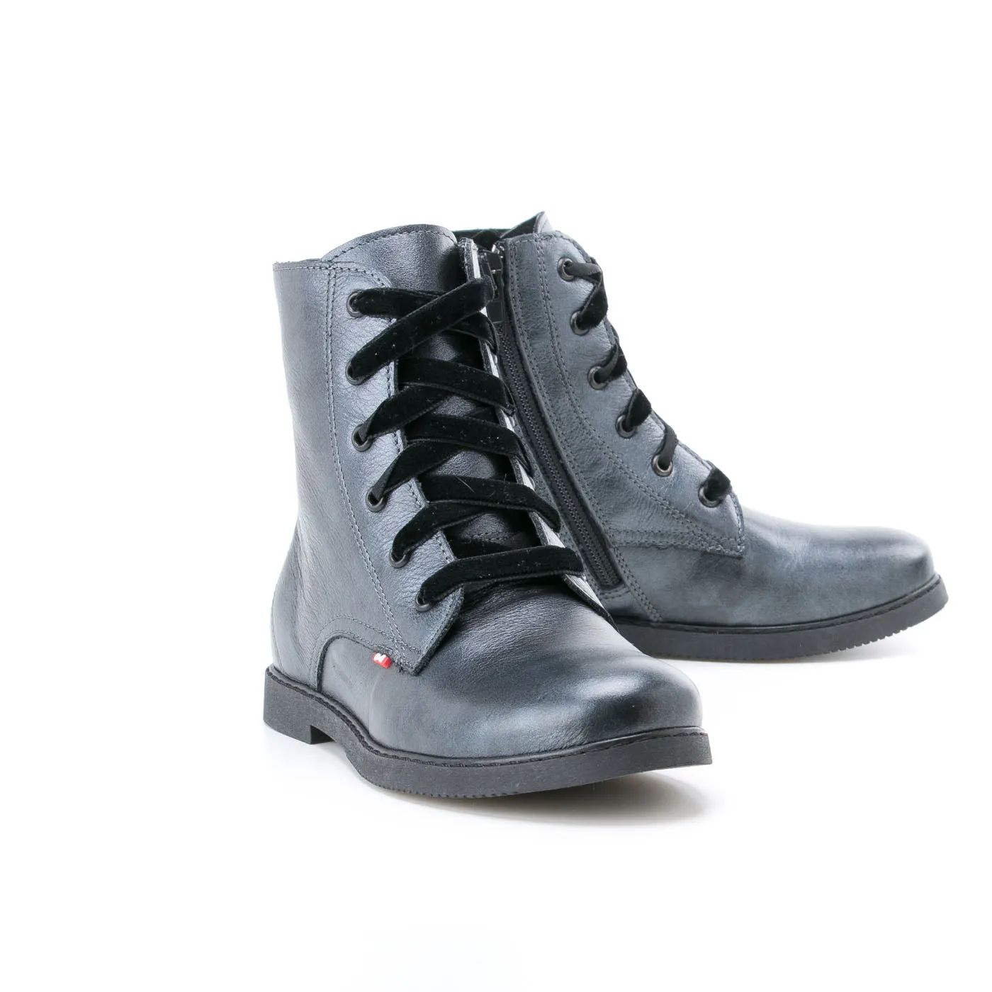 Emel grey metallic ankle boots (2622A)