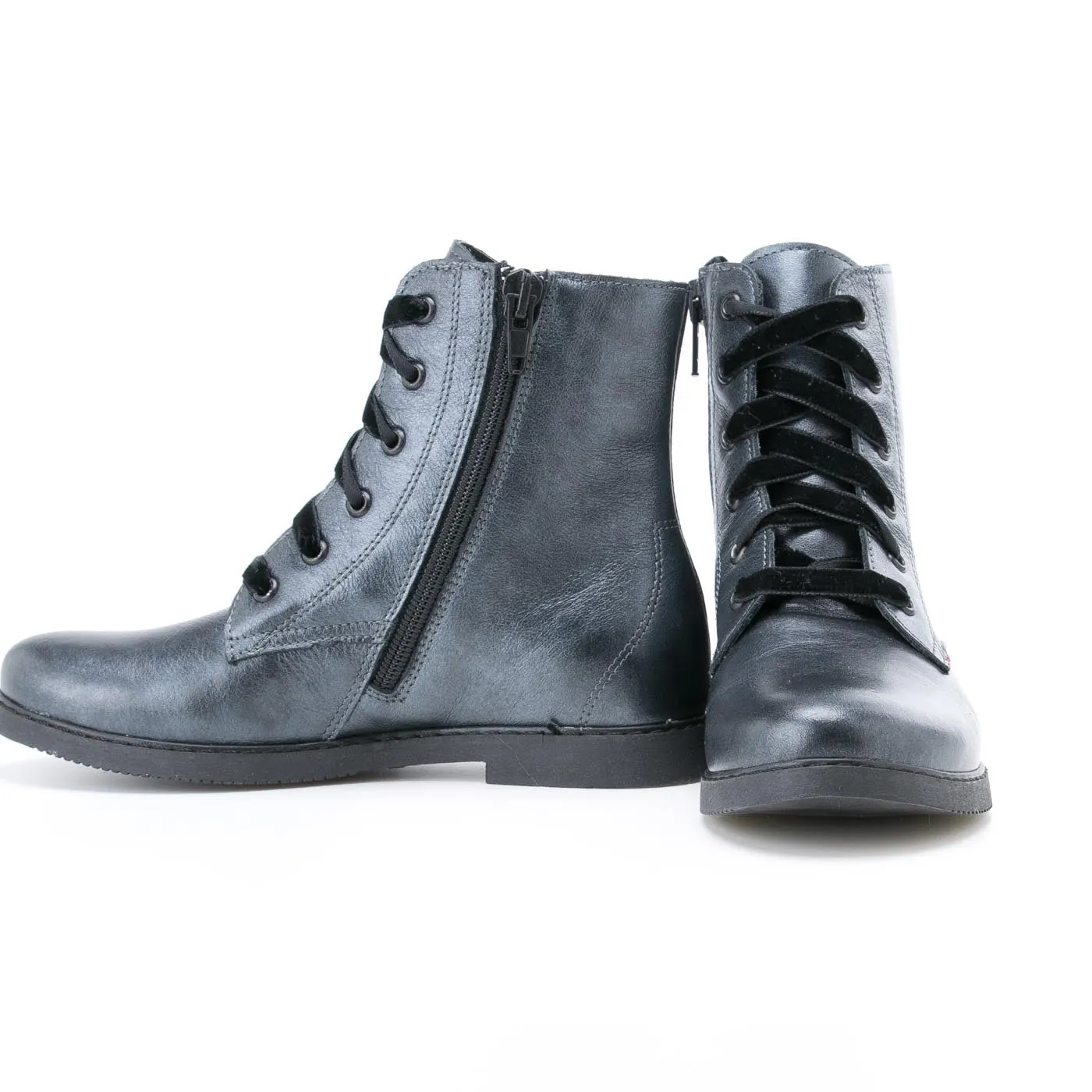 Emel grey metallic ankle boots (2622A)