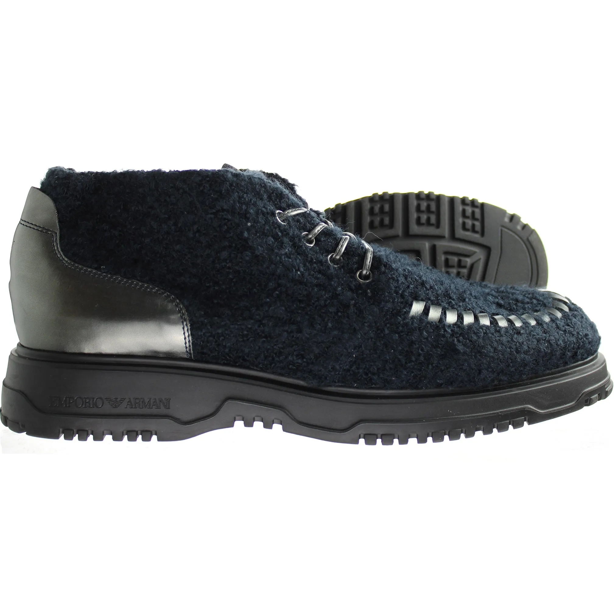 Emporio Armani Ankle Mens Navy Boots