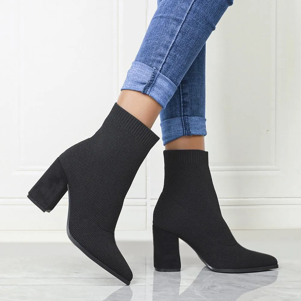 Flyknit Fabric Ankle Boots