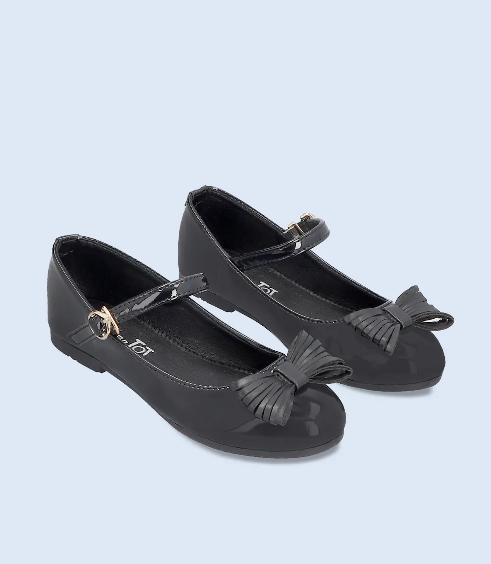 KG0042-BLACK-Girls Casual School Shoes