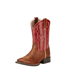 Kid's Ariat Live Wire Wood and Mega Red Boots