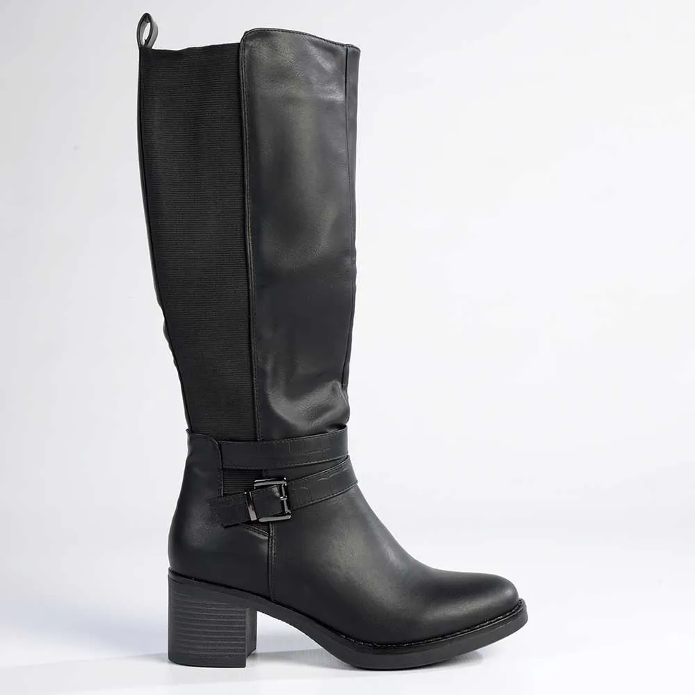 Madison Gabriella Long Boots - Black