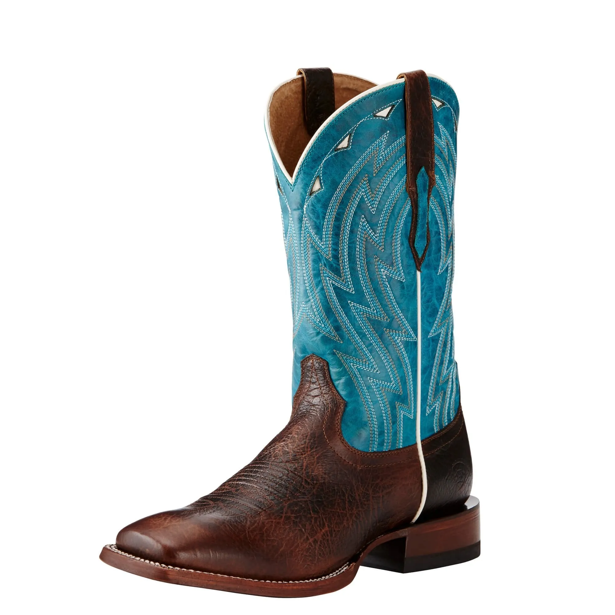 Ariat Mens Cowtown Chocolate Bullfrog Boots - Durable Western Footwear with Comfort Insoles and Stylish Design