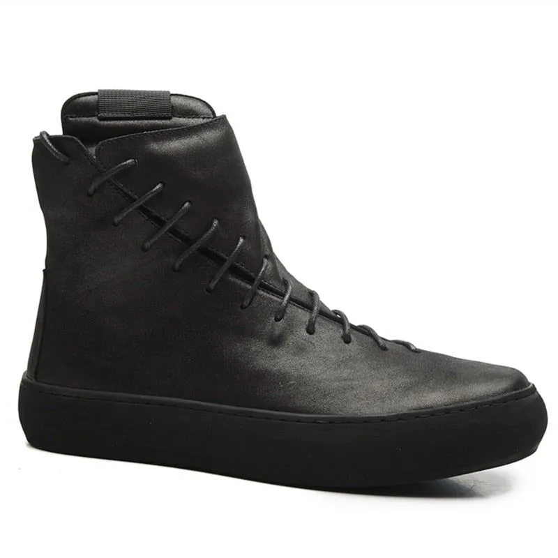 Men's Casual Shoes EH1138 - High-End Leather Ankle Boot