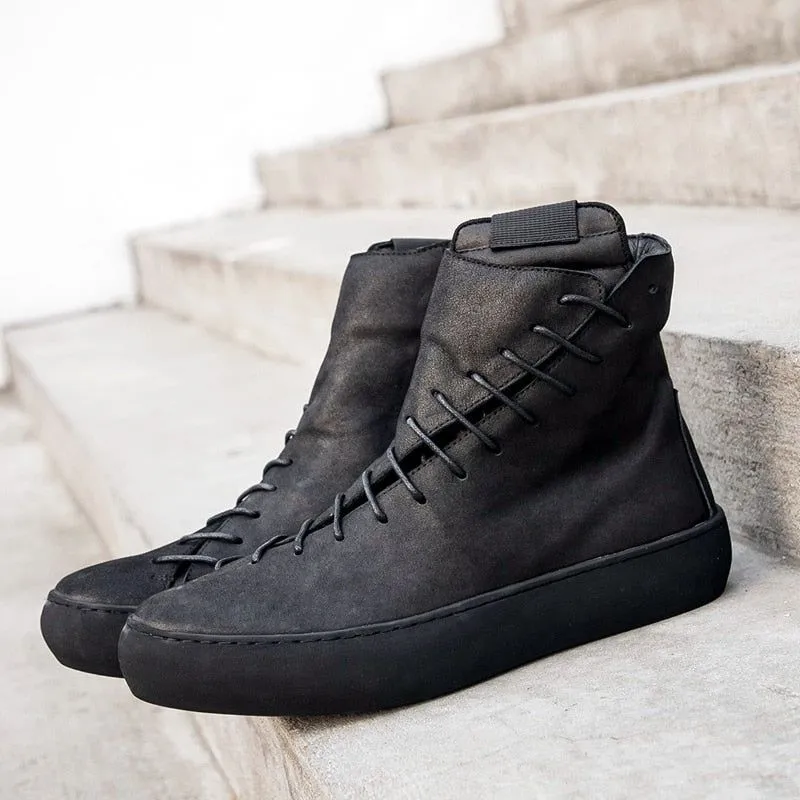 Men's Casual Shoes EH1138 - High-End Leather Ankle Boot