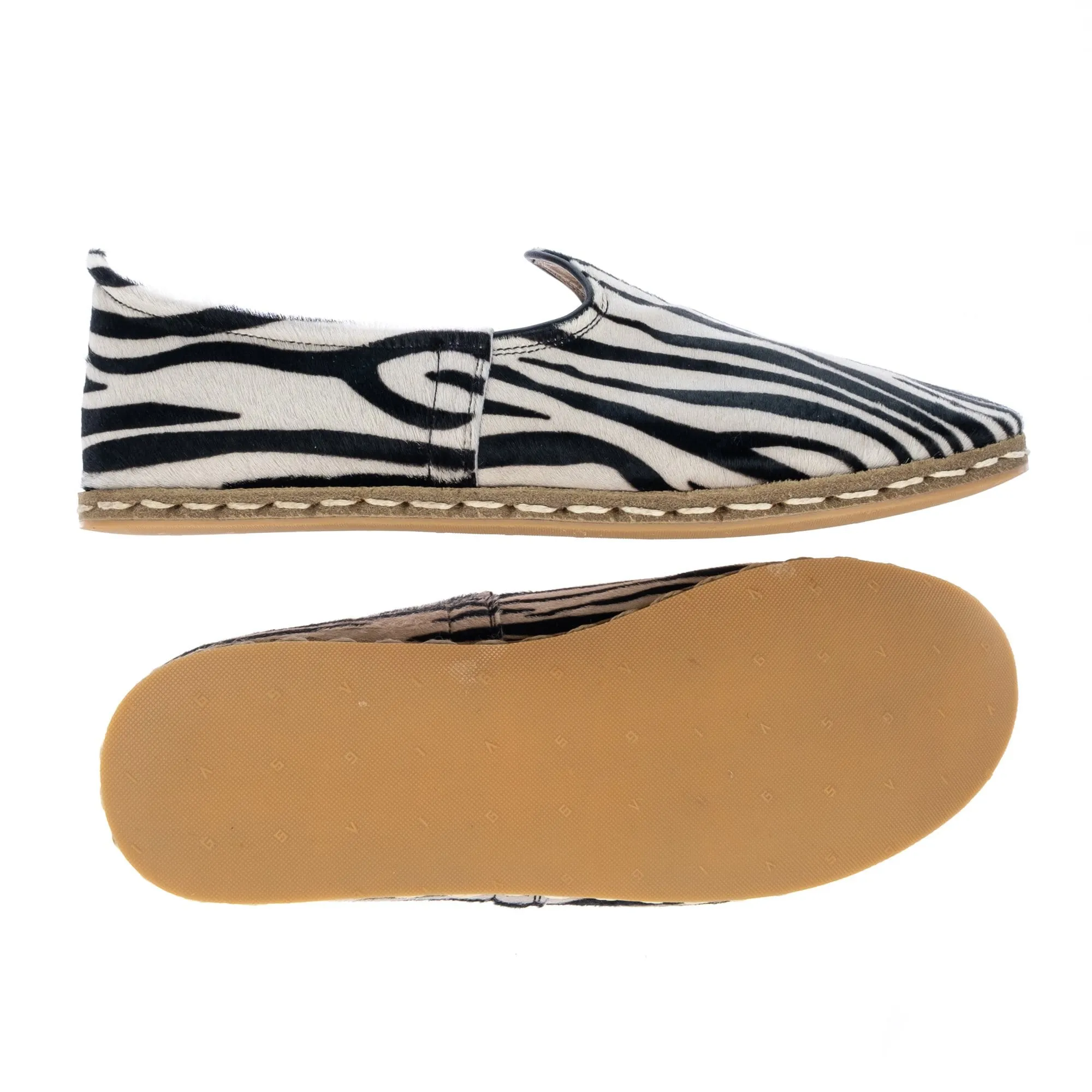 Men's Zebra Slip On Shoes