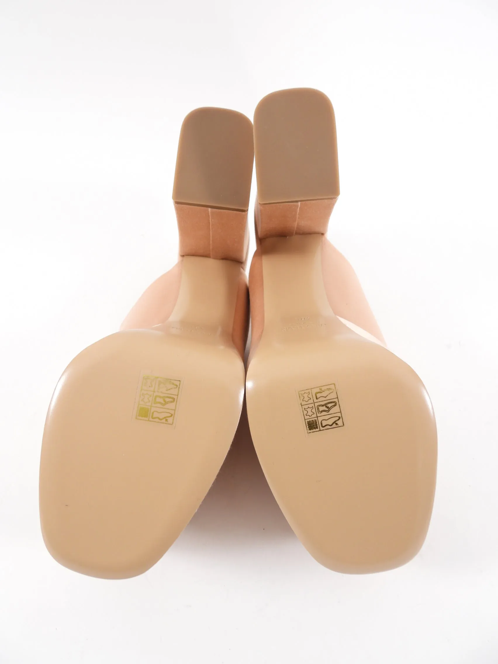 Paris Texas Nude Sasha Satin Platform Shoes - 40.5