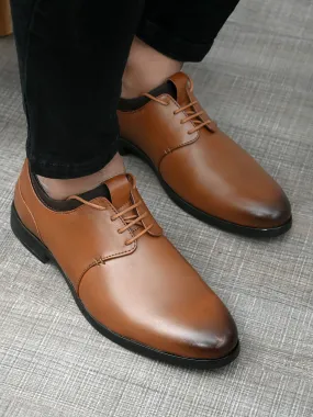 Project Tan Derby Shoes