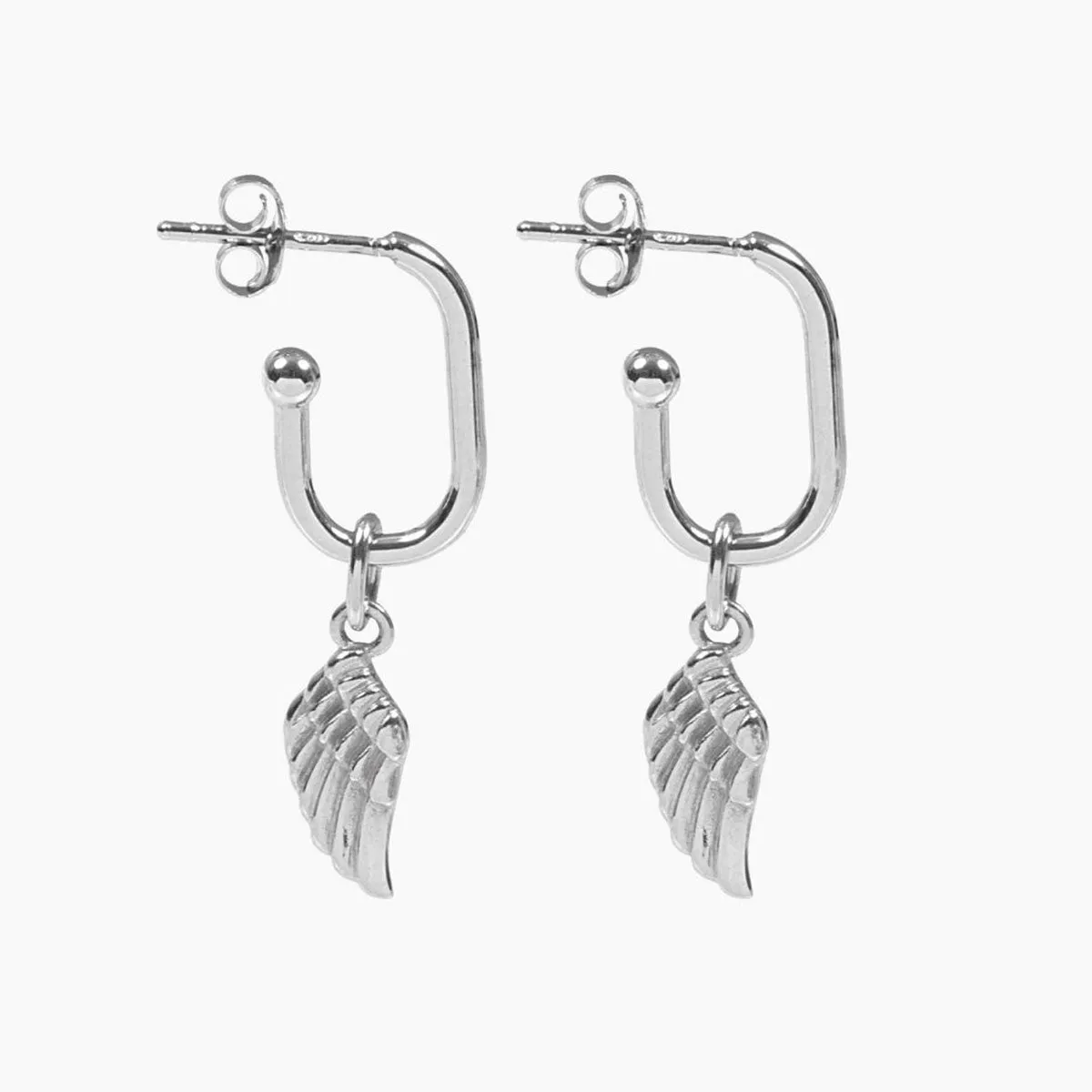 Roma Angel Wing Earrings (Silver)