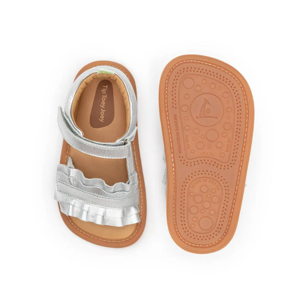 Ruffy Sandal - Sterling Silver