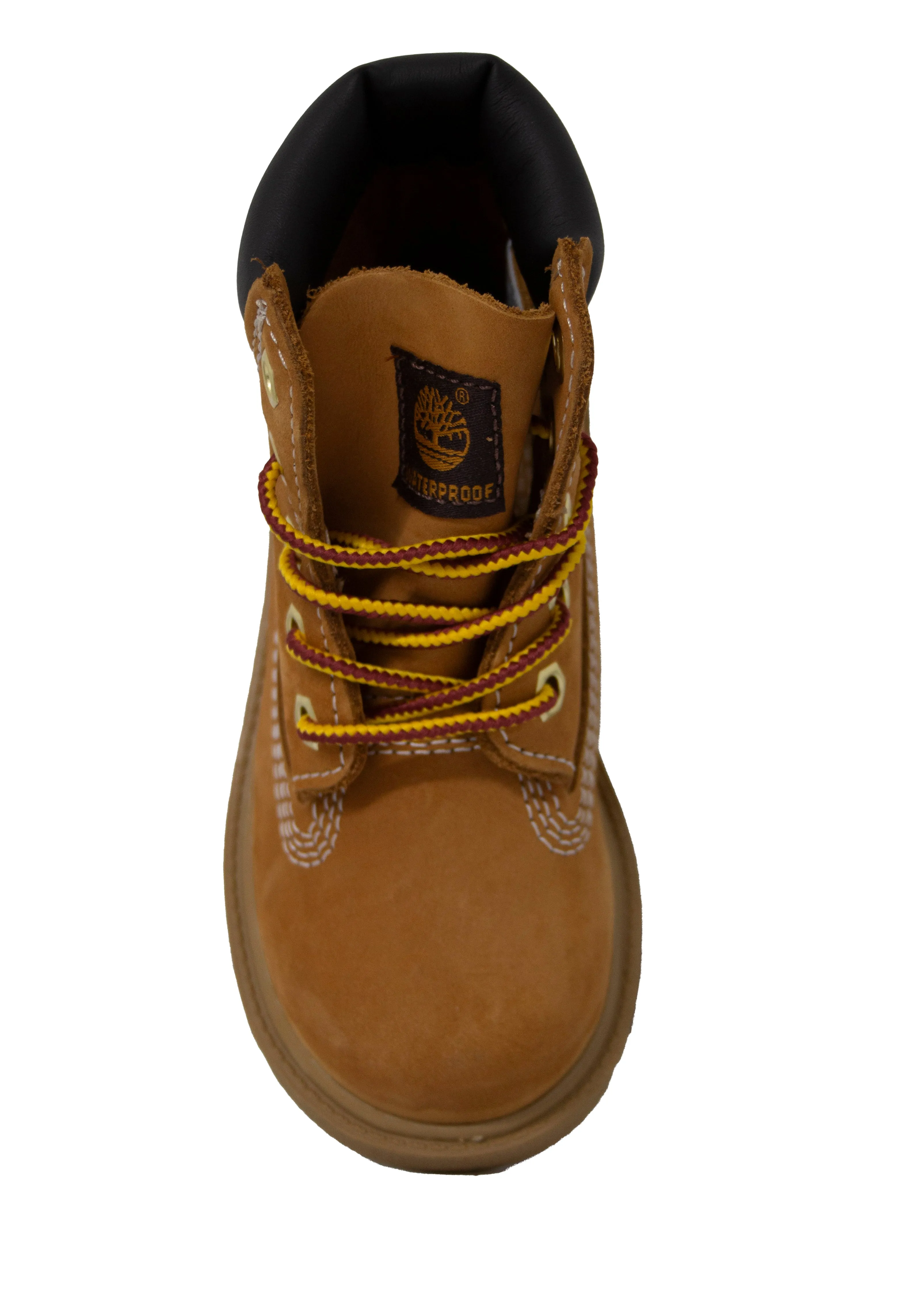 Timberland Classic 6 Inch Waterproof Wheat Leather Lace Up Toddlers Boots 10860