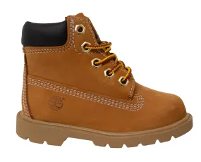 Timberland Classic 6 Inch Waterproof Wheat Leather Lace Up Toddlers Boots 10860