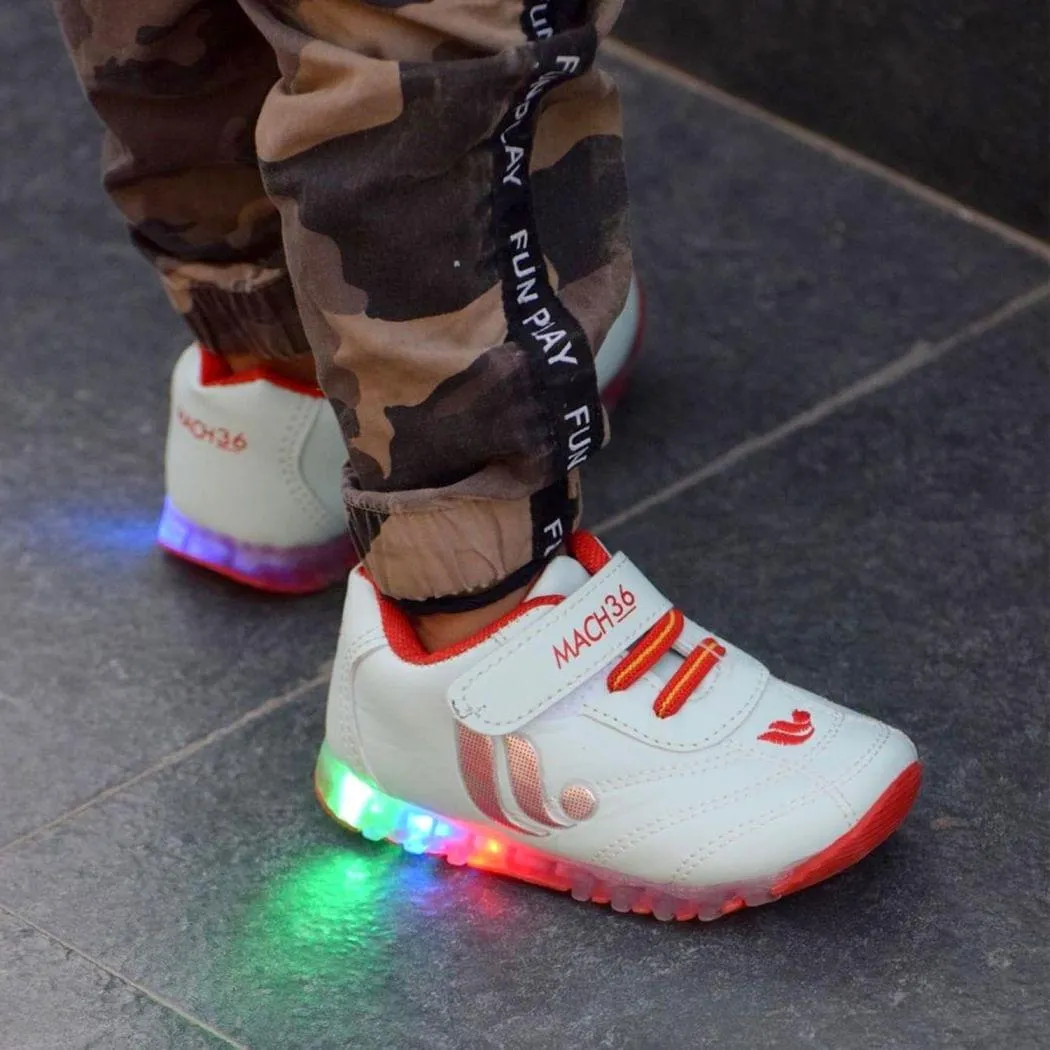 Urbanfeet LED Light White Sports Shoes