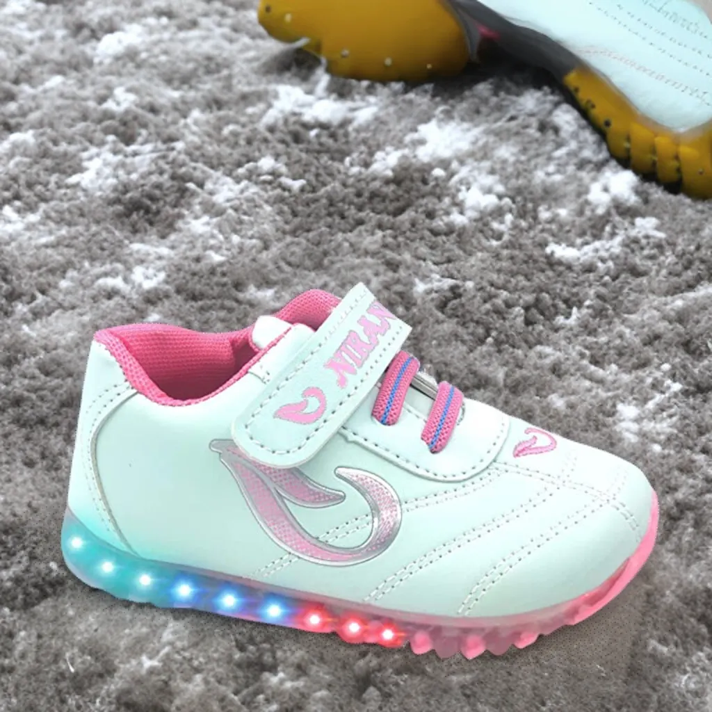 Urbanfeet LED Light White Sports Shoes