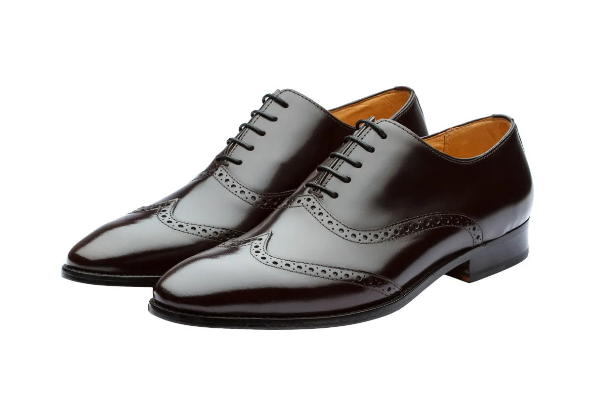 WING CAP BROGUE OXFORD- BURGUNDY